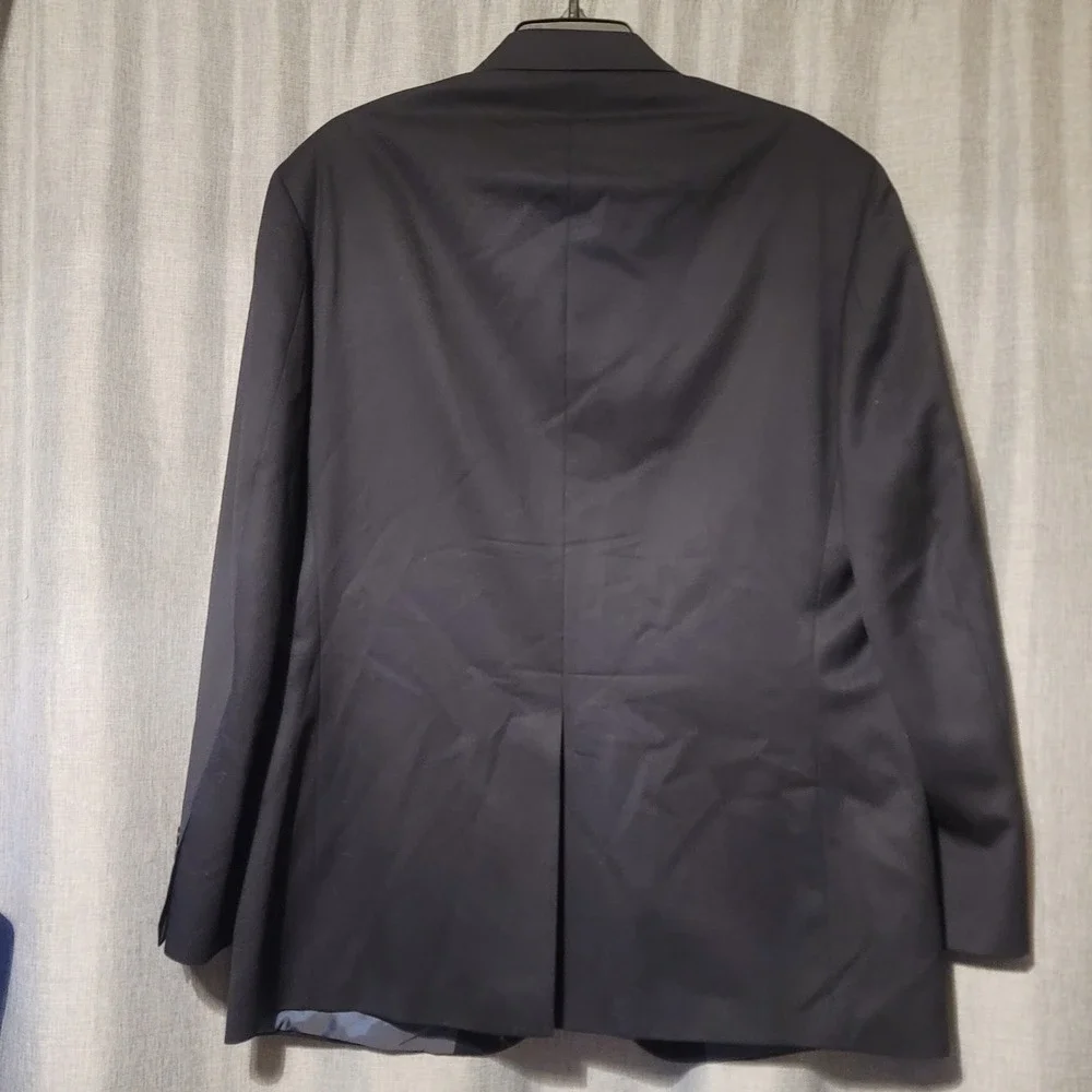 Nautica Mens‎ 42R Black 100% Wool 2-Button Blazer Sport Coat VA75 N28C-0